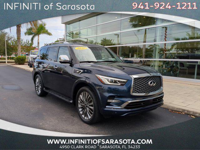used 2021 INFINITI QX80 car, priced at $37,498