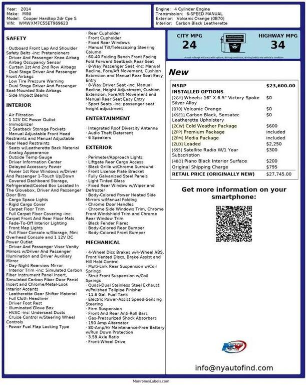 used 2014 MINI Hardtop car, priced at $5,985