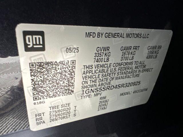 new 2025 Chevrolet Tahoe car, priced at $74,795