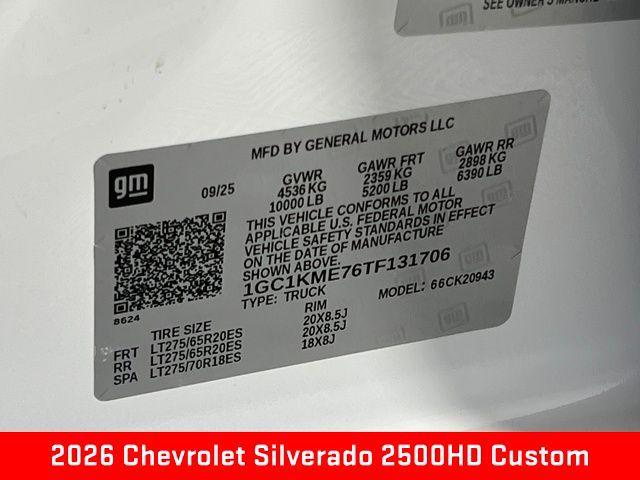 new 2026 Chevrolet Silverado 2500 car, priced at $59,945