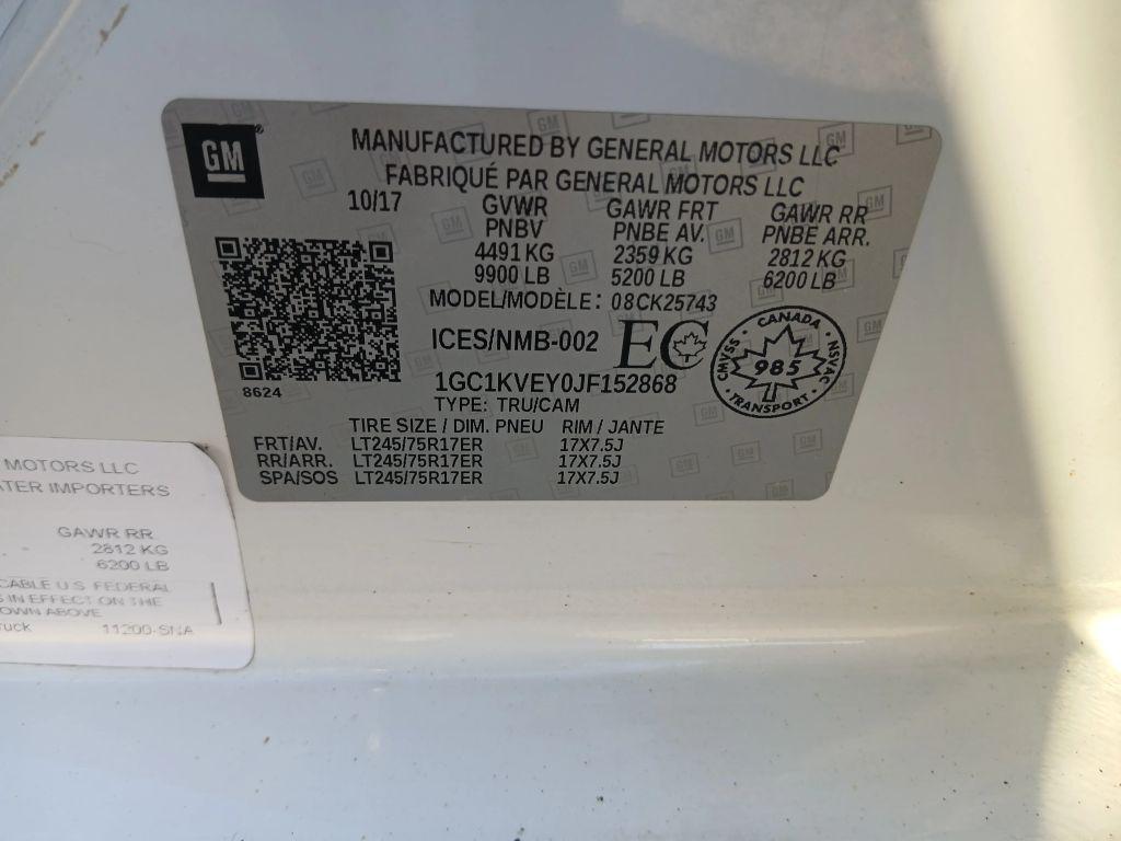 used 2018 Chevrolet Silverado 2500 car, priced at $26,675