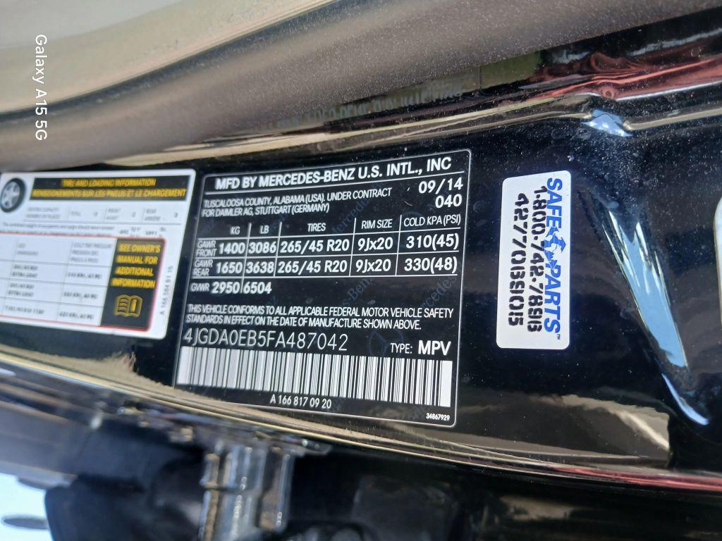 used 2015 Mercedes-Benz M-Class car, priced at $10,169