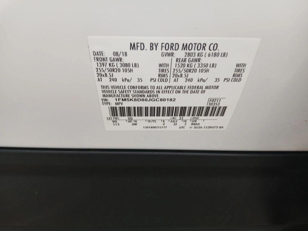 used 2018 Ford Explorer car, priced at $10,866