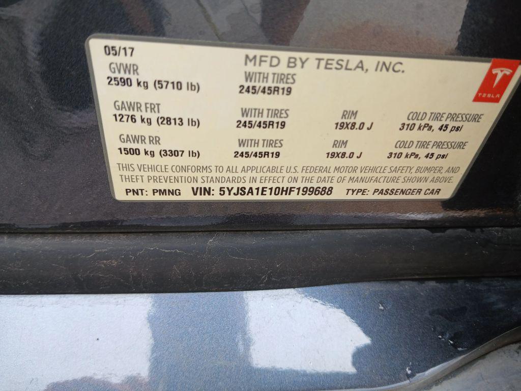 used 2017 Tesla Model S car, priced at $14,053