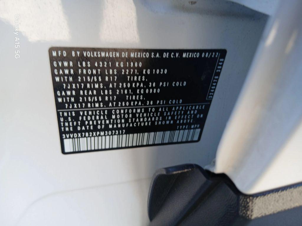 used 2023 Volkswagen Taos car, priced at $14,500