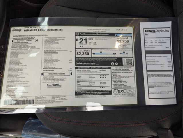 new 2026 Jeep Wrangler car, priced at $51,790