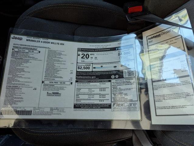 new 2026 Jeep Wrangler car, priced at $52,390