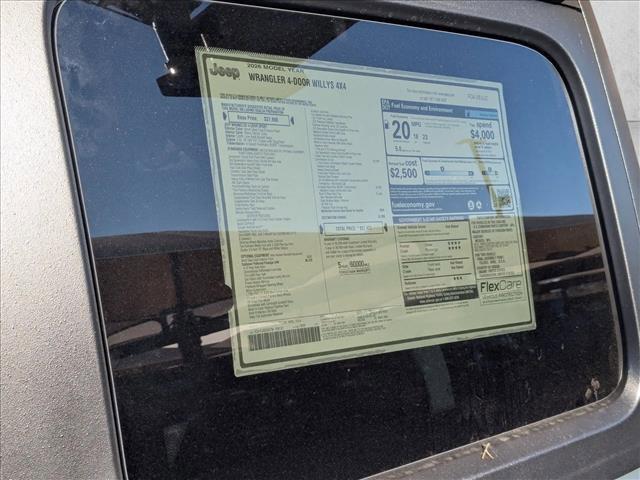 new 2026 Jeep Wrangler car, priced at $50,310