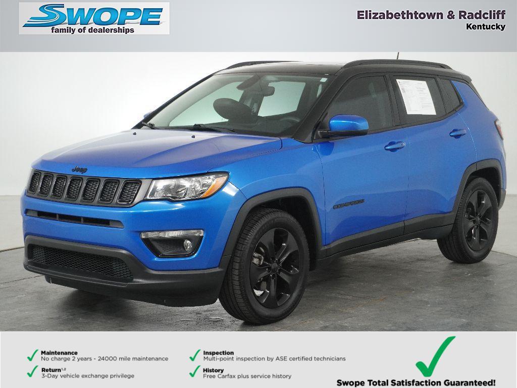 used 2021 Jeep Compass car, priced at $21,400