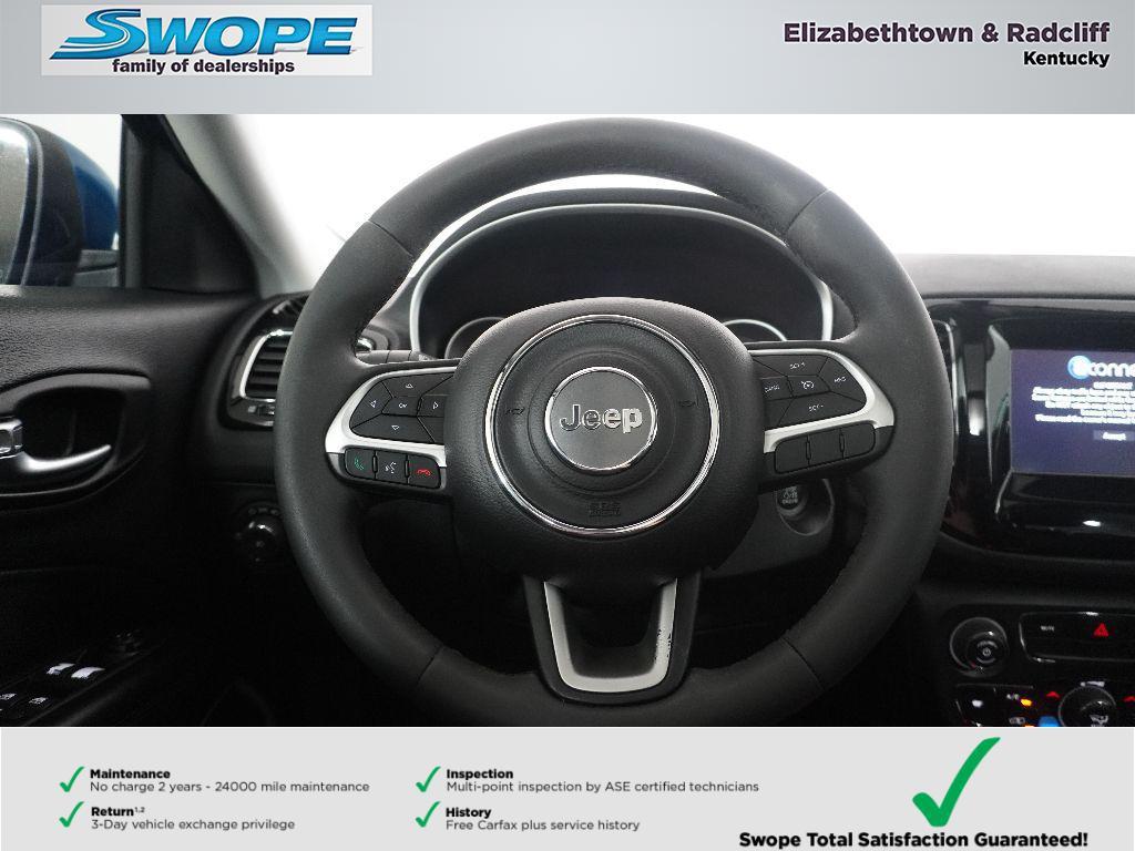 used 2021 Jeep Compass car, priced at $21,400