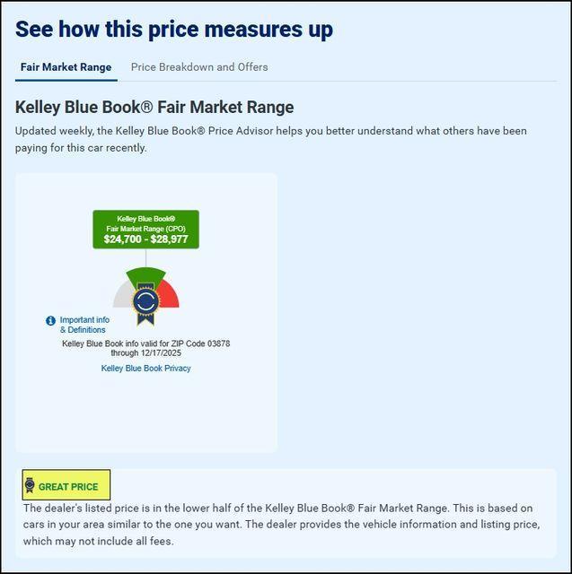 used 2025 Subaru Legacy car, priced at $24,500