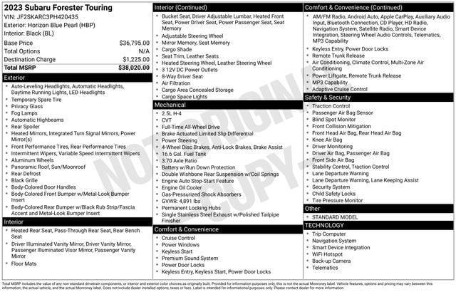 used 2023 Subaru Forester car, priced at $26,800