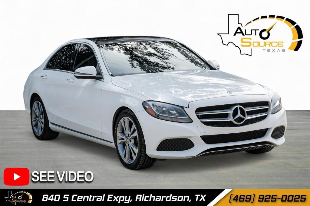 used 2018 Mercedes-Benz C-Class car, priced at $11,999