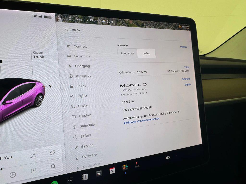 used 2020 Tesla Model 3 car, priced at $20,495