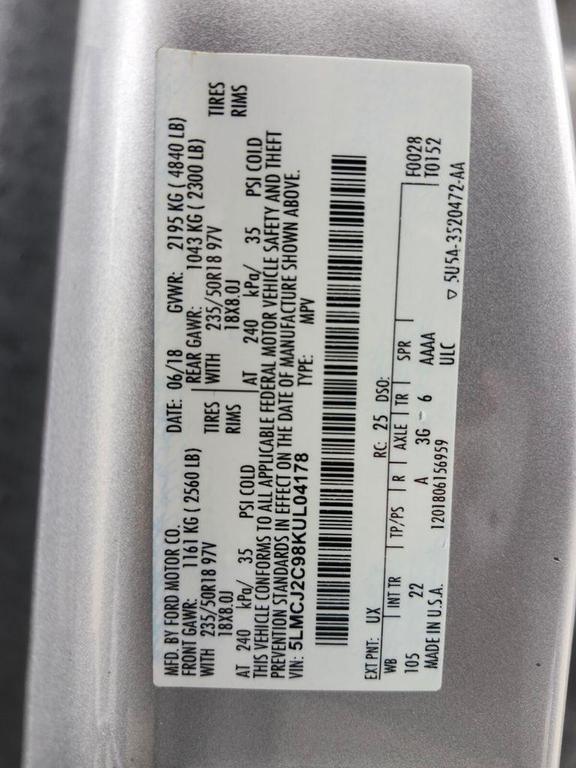 used 2019 Lincoln MKC car, priced at $18,136