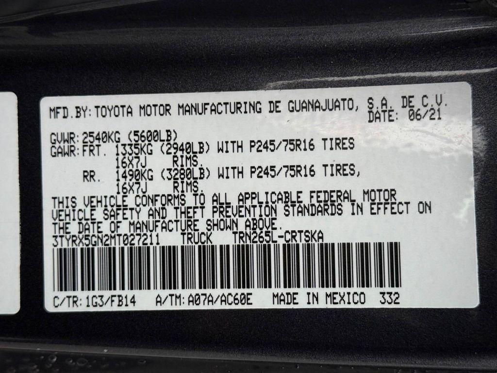 used 2021 Toyota Tacoma car, priced at $21,998