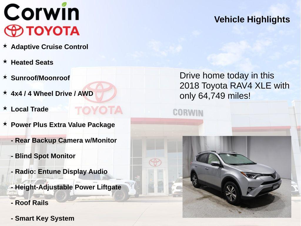 used 2018 Toyota RAV4 car, priced at $21,730