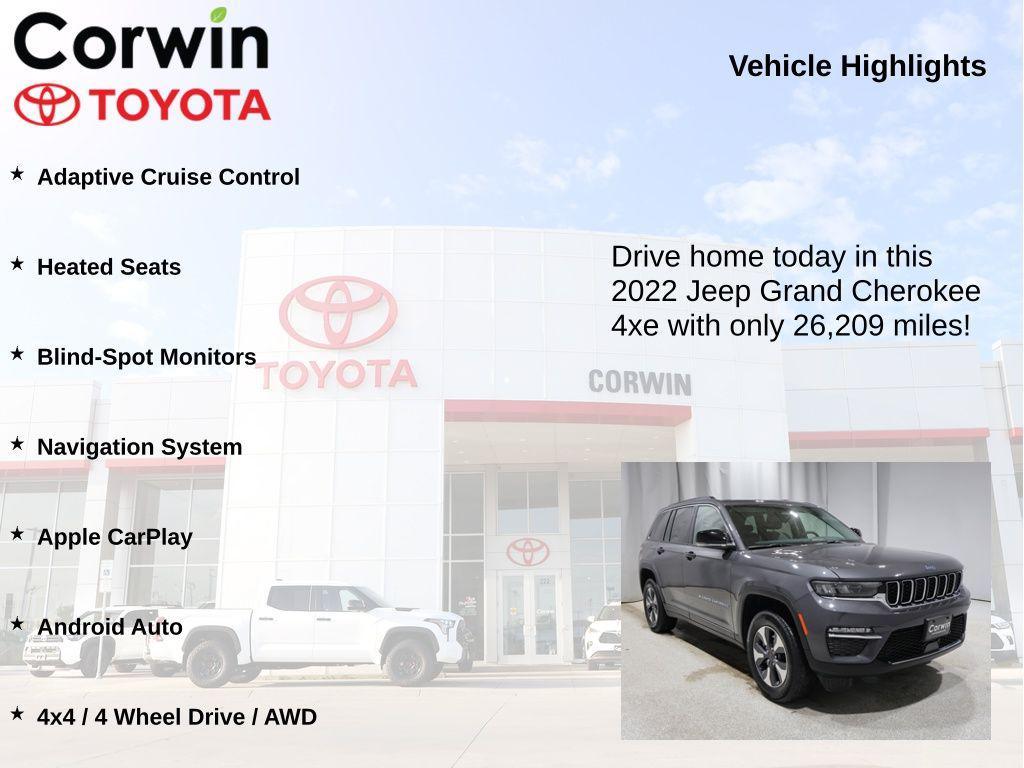 used 2022 Jeep Grand Cherokee 4xe car, priced at $26,660