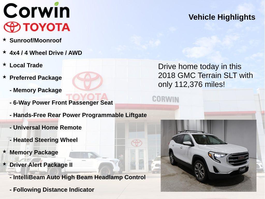 used 2018 GMC Terrain car, priced at $13,981