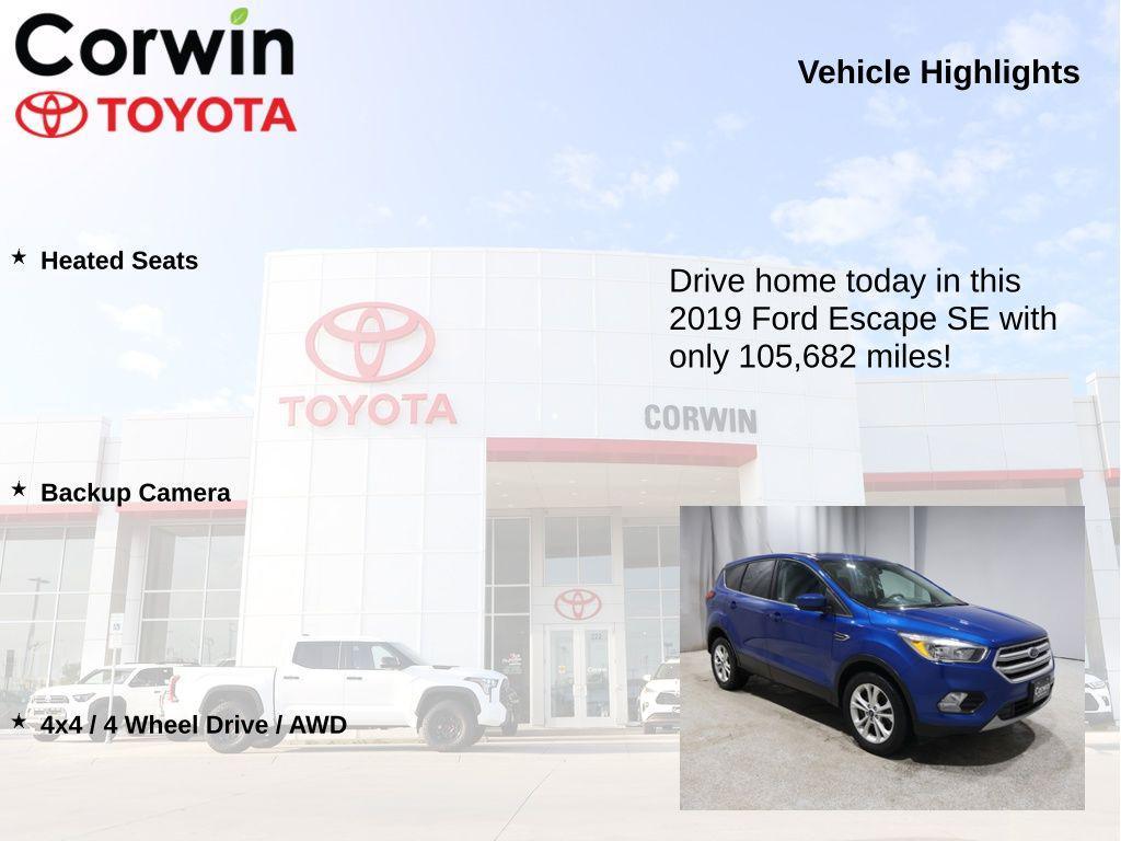 used 2019 Ford Escape car, priced at $12,625