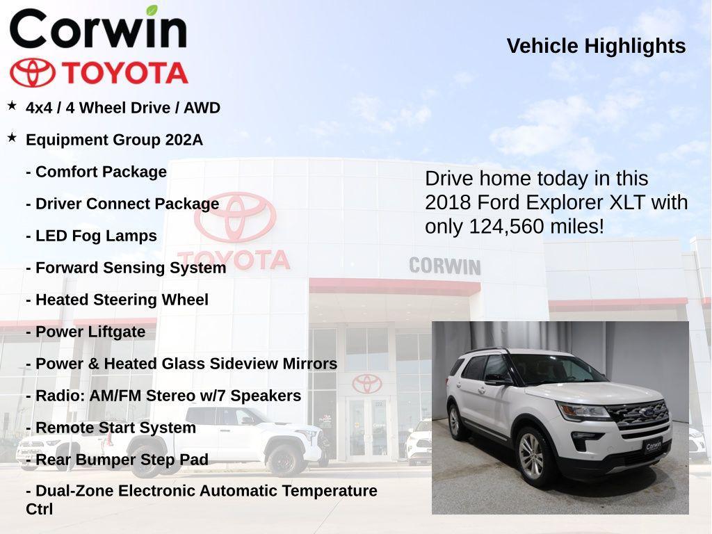 used 2018 Ford Explorer car, priced at $14,852