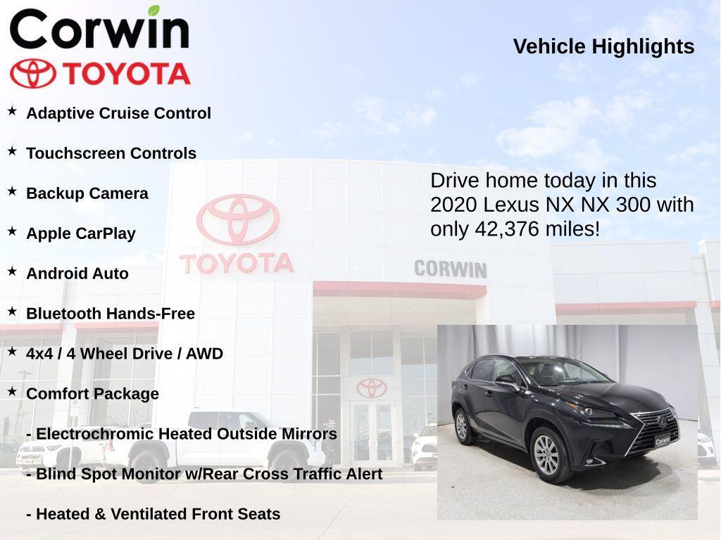 used 2020 Lexus NX 300 car, priced at $28,959