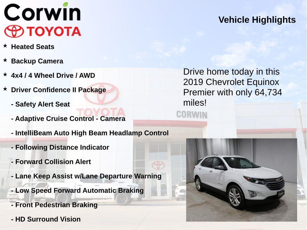 used 2019 Chevrolet Equinox car, priced at $18,915