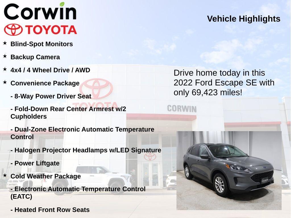 used 2022 Ford Escape car, priced at $16,890