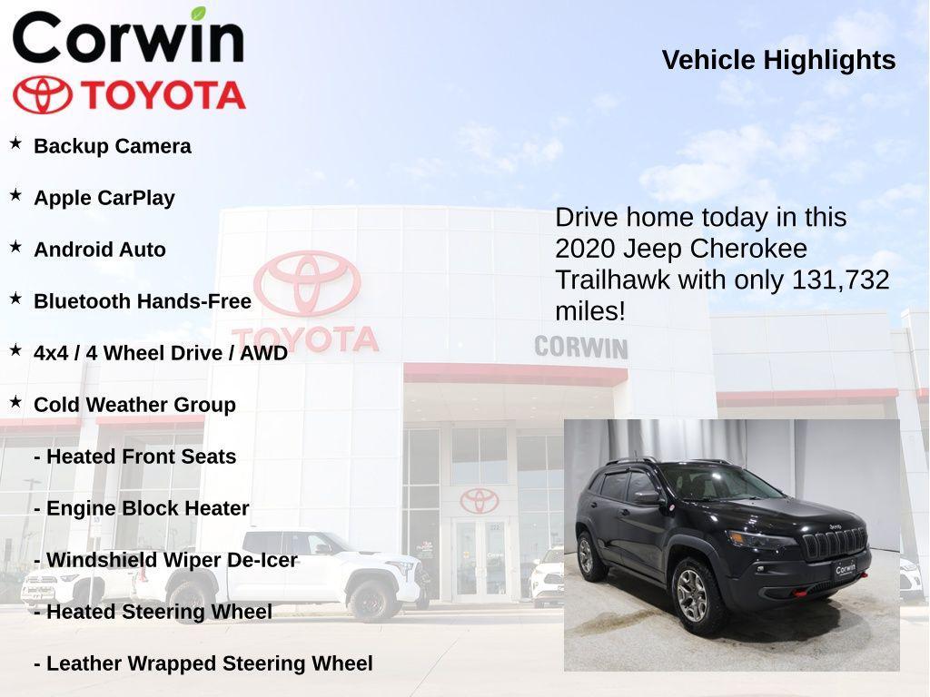 used 2020 Jeep Cherokee car, priced at $14,921