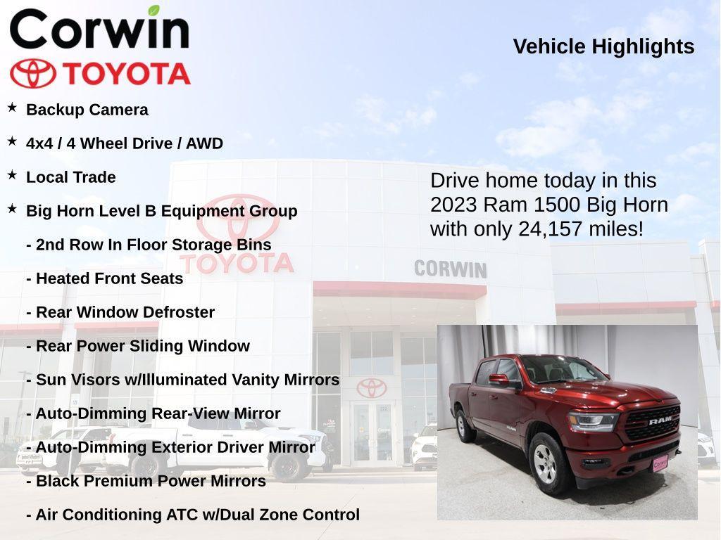 used 2023 Ram 1500 car, priced at $32,500