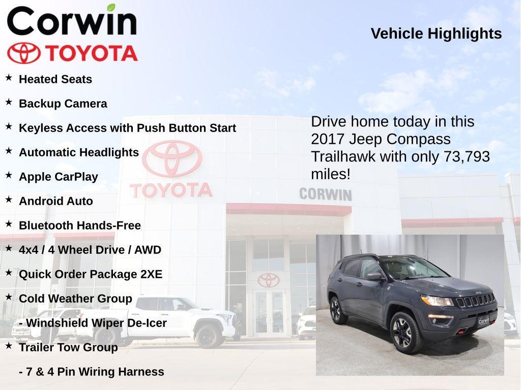 used 2017 Jeep New Compass car, priced at $16,054