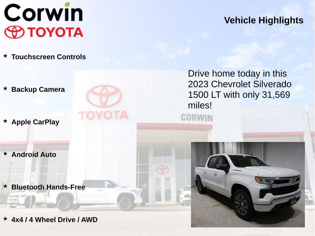 used 2023 Chevrolet Silverado 1500 car, priced at $33,975