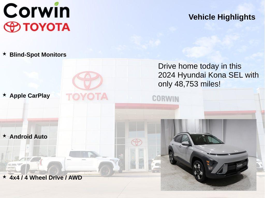 used 2024 Hyundai Kona car, priced at $19,494