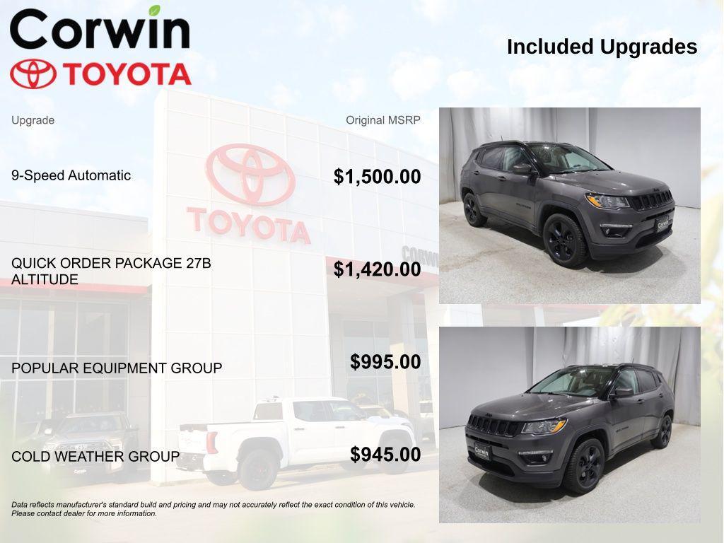 used 2019 Jeep Compass car, priced at $13,269