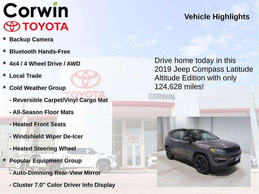 used 2019 Jeep Compass car, priced at $13,269