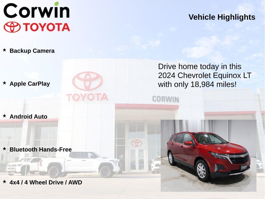 used 2024 Chevrolet Equinox car, priced at $23,998