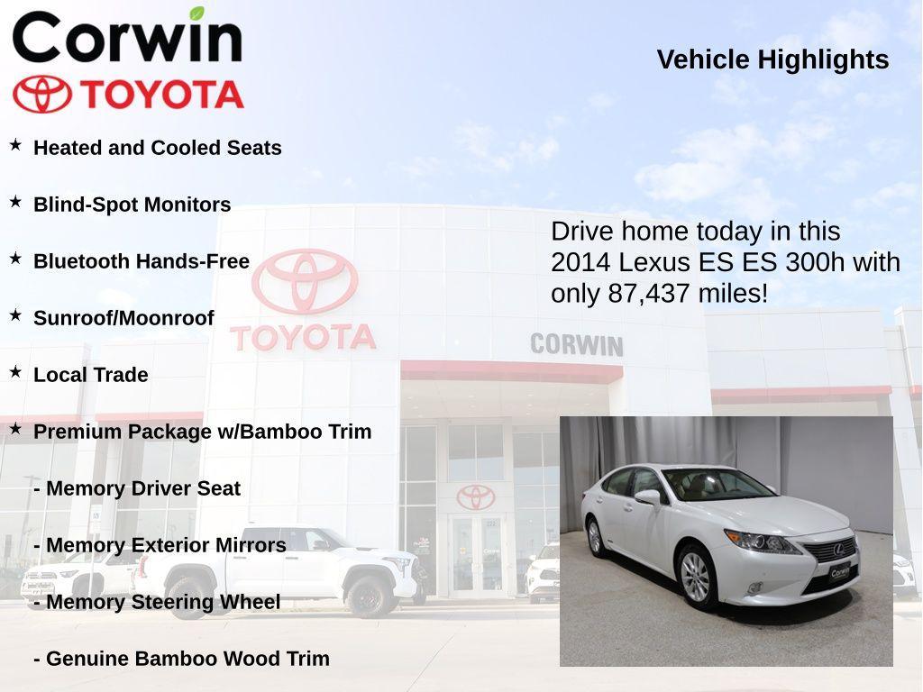 used 2014 Lexus ES 300h car, priced at $17,578