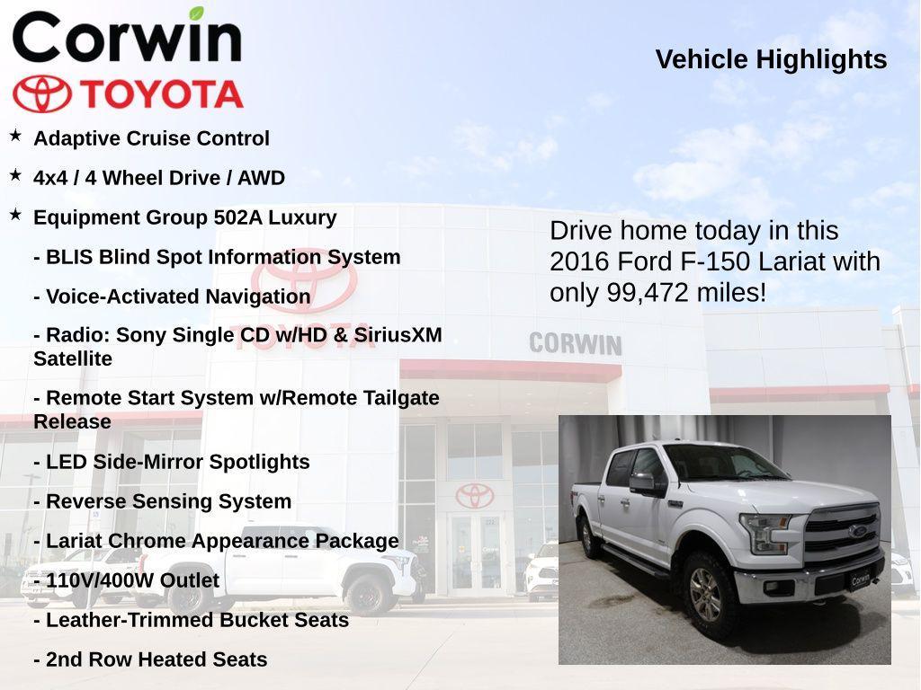 used 2016 Ford F-150 car, priced at $23,275