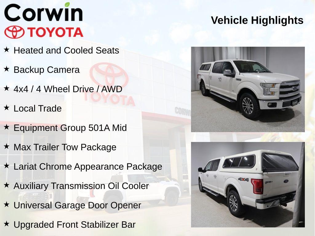 used 2016 Ford F-150 car, priced at $16,384