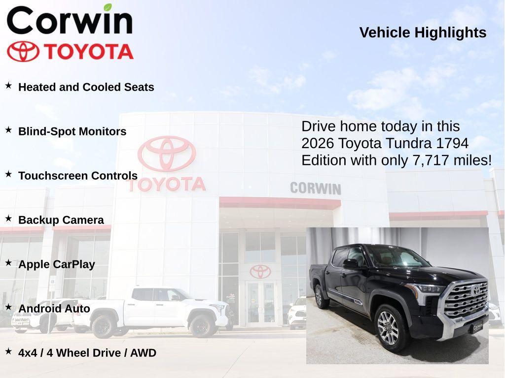 used 2026 Toyota Tundra car, priced at $63,900