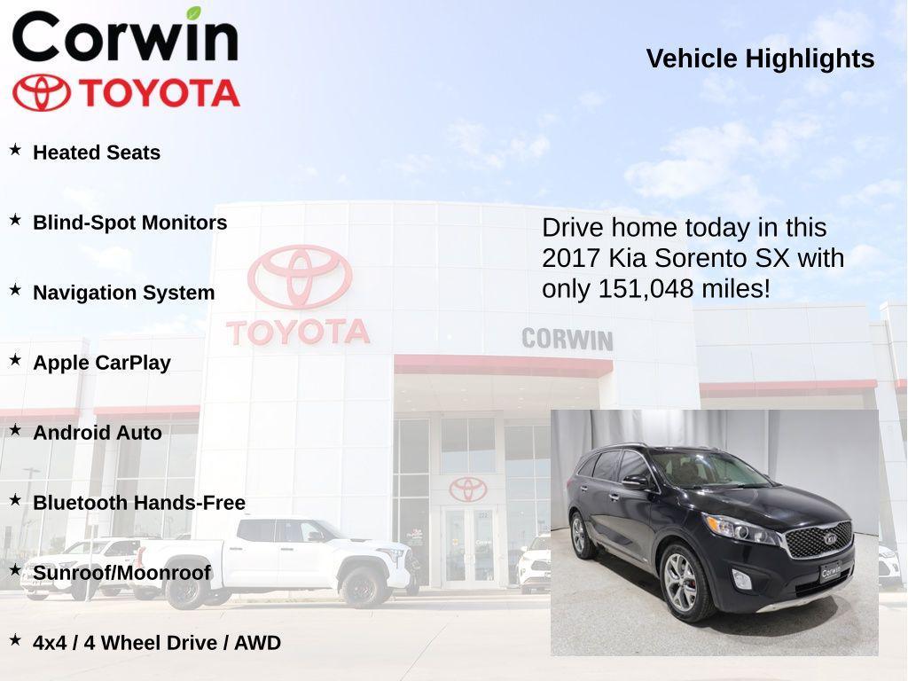 used 2017 Kia Sorento car, priced at $10,300
