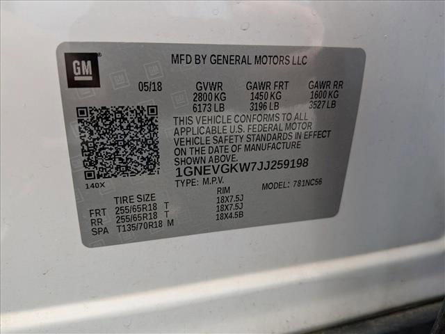 used 2018 Chevrolet Traverse car, priced at $15,376