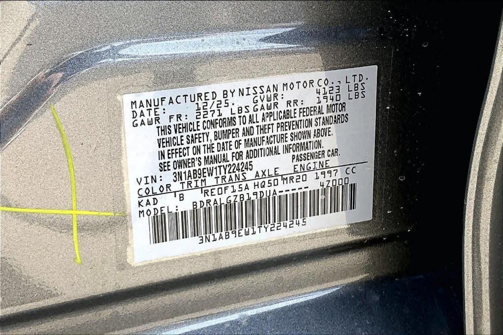 new 2026 Nissan Sentra car, priced at $27,856