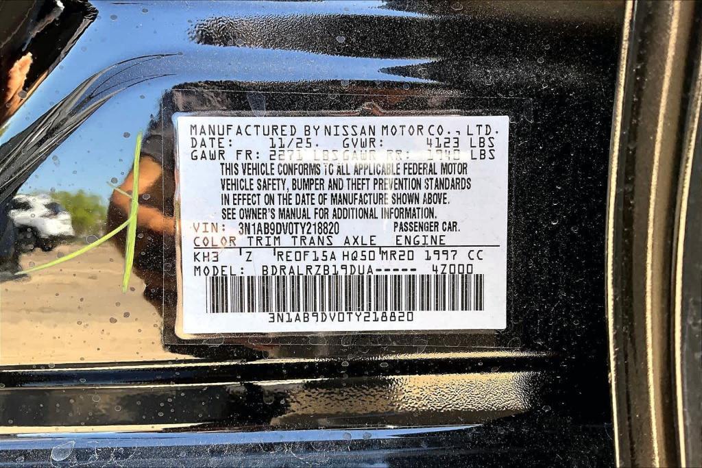 new 2026 Nissan Sentra car, priced at $24,810