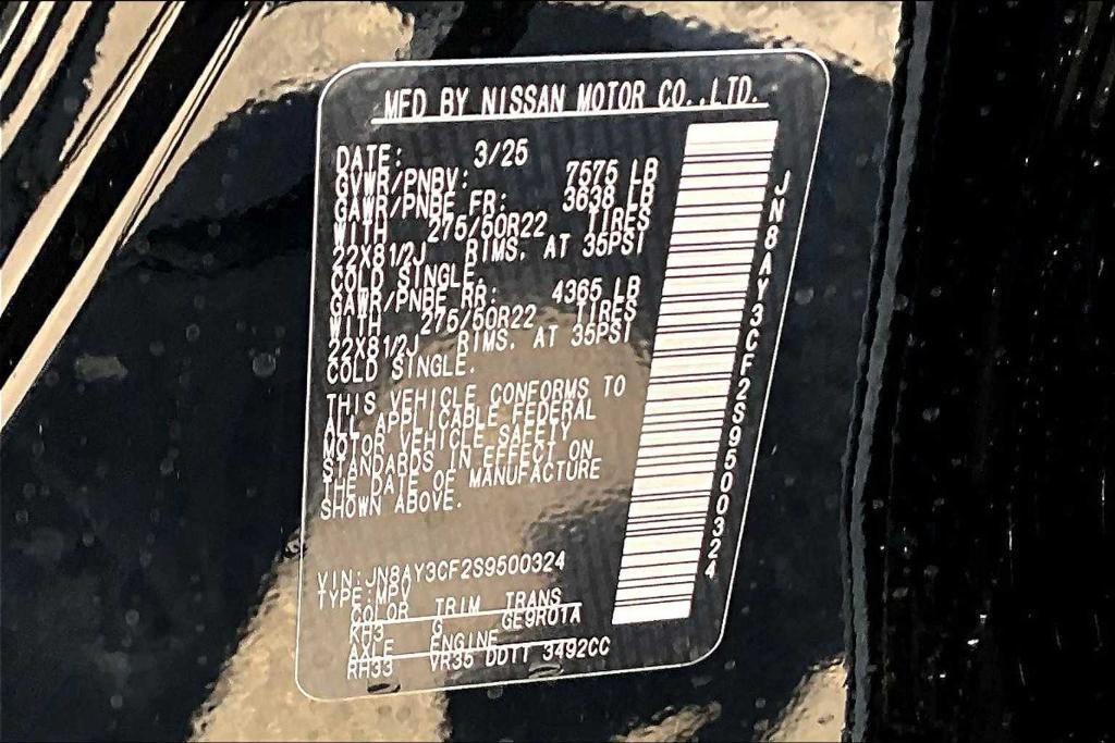 new 2025 Nissan Armada car, priced at $80,540