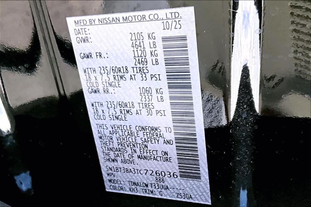 new 2026 Nissan Rogue car, priced at $26,952