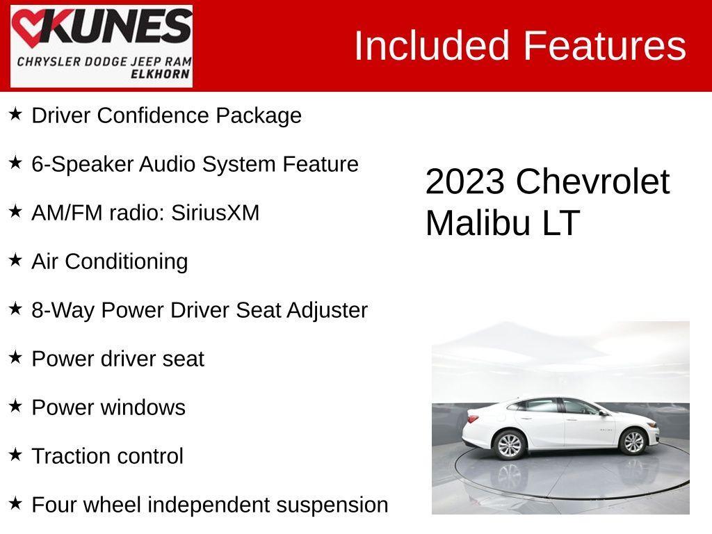 used 2023 Chevrolet Malibu car, priced at $16,538