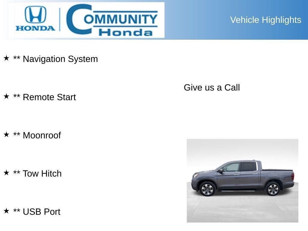 used 2019 Honda Ridgeline car, priced at $26,140