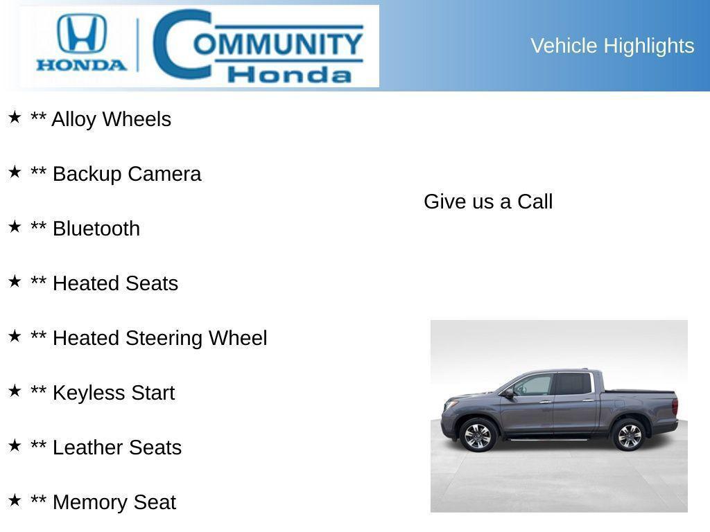 used 2019 Honda Ridgeline car, priced at $26,140