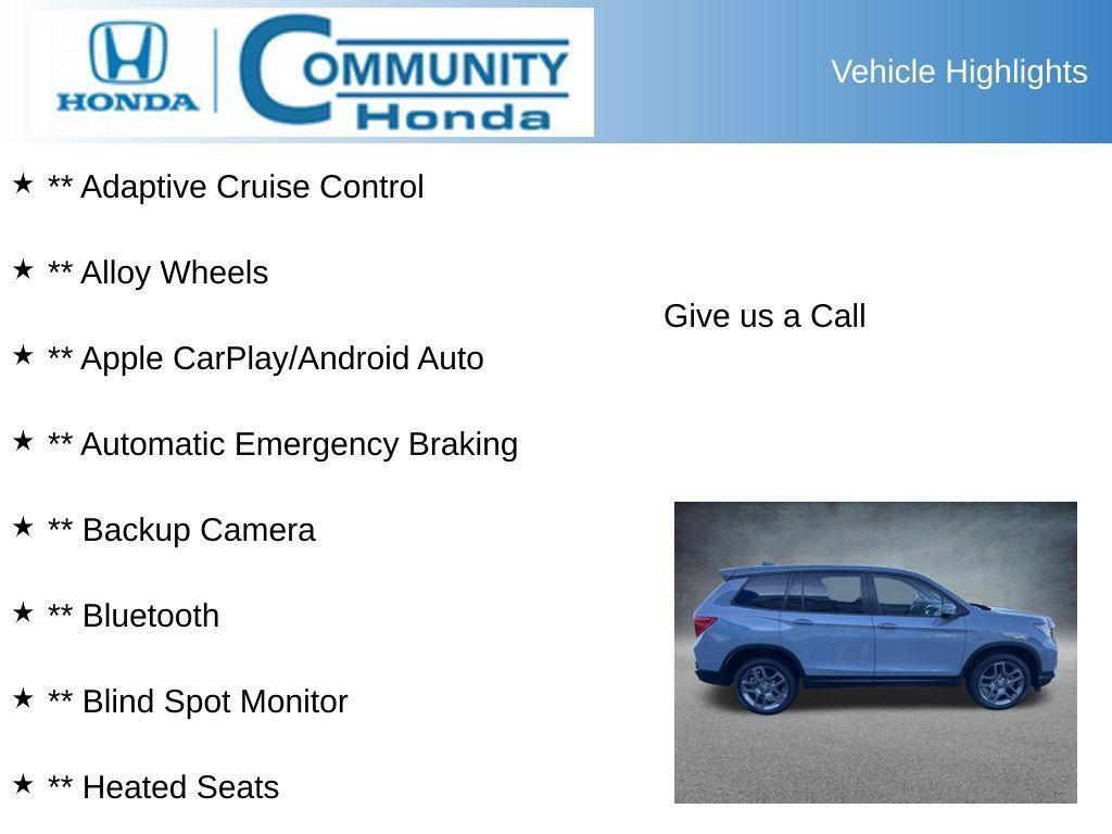used 2023 Honda Passport car, priced at $31,826